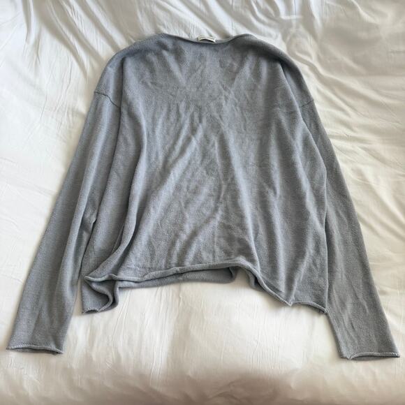 Mansur Gavriel Gray V-Neck Sweater Men’s Size L - Picture 5 of 6